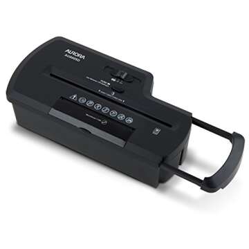 Aurora AU800SD Professional Strip Cut Paper Shredder/CD/Credit Card Shredder Without Wastebasket, 8-...