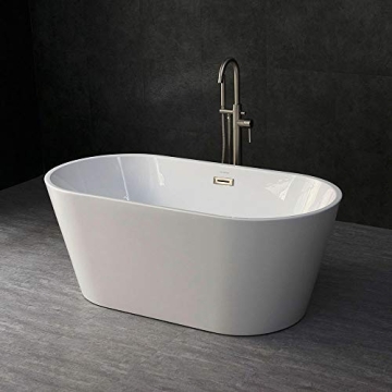 WOODBRIDGE 59" Acrylic Freestanding Bathtub - Luxury Comfort Solutions