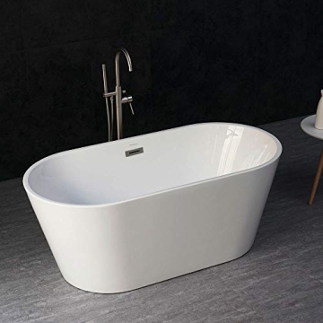 WOODBRIDGE 59" Acrylic Freestanding Bathtub - Luxury Comfort Solutions