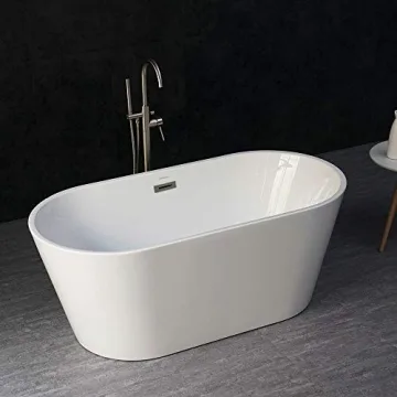 WOODBRIDGE 59" Acrylic Freestanding Bathtub - Luxury Comfort Solutions