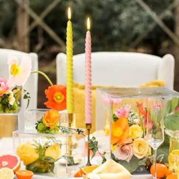 Candy-colored Taper Candles for Every Occasion
