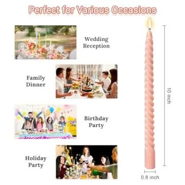 Candy-colored Taper Candles for Every Occasion