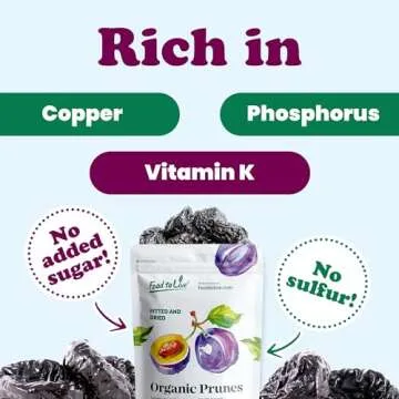 Organic Pitted Prunes - Delicious & Nutrient-Rich Dried Plums