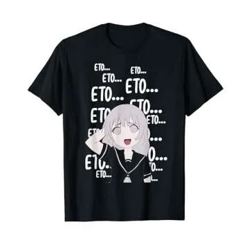 Eto... Kawaii Confused Anime Girl Shirt - Cute Japanese Tee