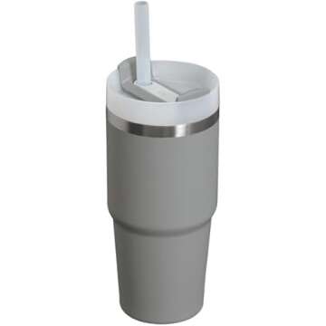 Stanley Quencher H2.0 Tumbler with Straw 14 oz | Twist On 3-Way Lid | Cupholder Compatible for Trave...