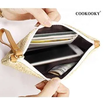 Stylish COOKOOKY Straw Clutch for Women - Perfect Summer Accessory