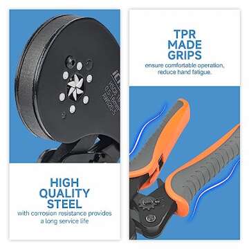 iCrimp Hexagonal Ratchet Crimper for End Sleeves and Ferrules 0.5-16mm2 AWG 20-5