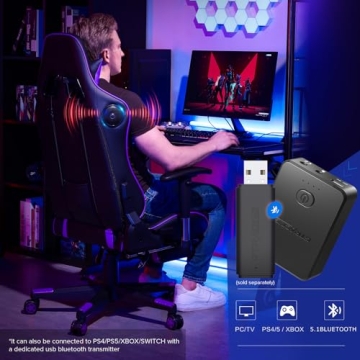 GTRACING Gaming Chair Bluetooth Speakers Ergonomic Purple