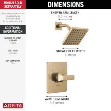 Delta Velum 14 Series Luxurious Shower Faucet Set