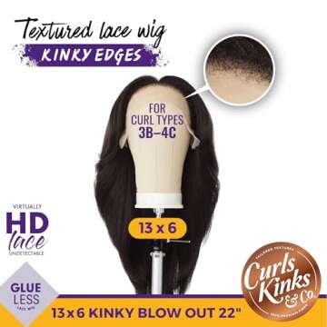 Sensationnel Curls Kinks and Co. Kinky Edge Wig - Customizable Textured Style