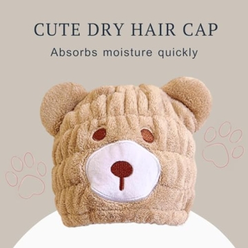 Cute Kids Microfiber Hair Drying Towel Wrap