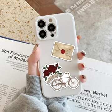 50 Pcs Dark Academia Stickers | Gothic Aesthetic Vinyl Decals