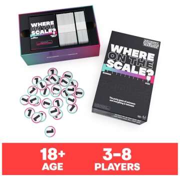Spin Master Games, Where on The Scale, Adult Party Game of Extremes for 2 & Up