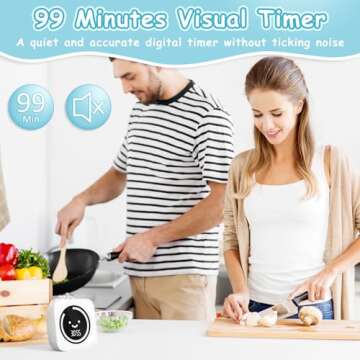 Visual Timer, 99 Minute Digital Timer Kitchen Timer Desk Timer for Office Supplies Home Timer Produc...