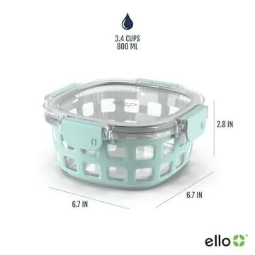 Ello Duraglass Meal Prep Food Storage Containers Set