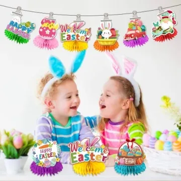 8-Piece Easter Table Centerpieces for Festive Decor