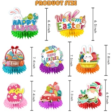 8-Piece Easter Table Centerpieces for Festive Decor