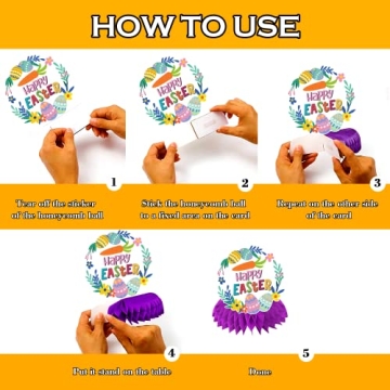 8-Piece Easter Table Centerpieces for Festive Decor