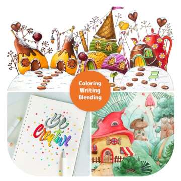 HOTU Alcohol Markers - 100 Colors with Dual Tips for Artists