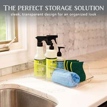 Oizeir Clear Soda Can Organizer - Space-Saving Storage Bin