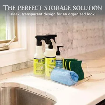 Oizeir Clear Soda Can Organizer - Space-Saving Storage Bin