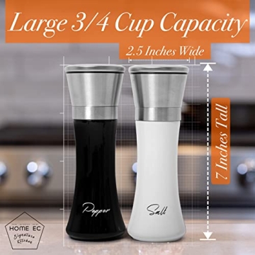 Adjustable Salt and Pepper Grinder Set by Home Ec