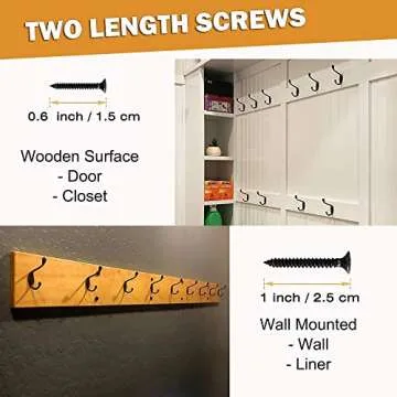 POSURI 10 Pack Heavy Duty Dual Coat Hooks Wall Mounted with 40 Screws, Utility Metal Hooks Retro Double Hooks Wall Hanging Zinc Die Cast Robe Hooks for Coat, Bag, Scarf, Towl, Cap, Cup, Key
