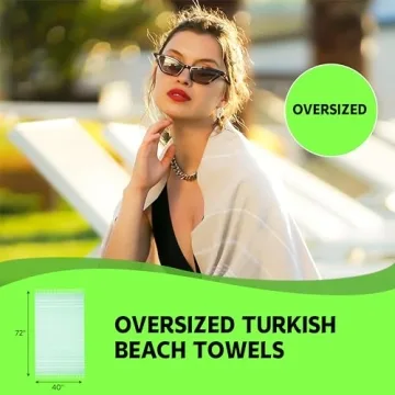 Premium Turkish Beach Towels Set Quick Dry Sand Free