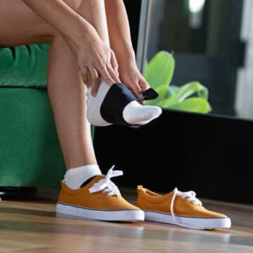 Copper Fit CFACBP Health Unisex Arch Relief Plus with Built-In Orthotic Support, Black