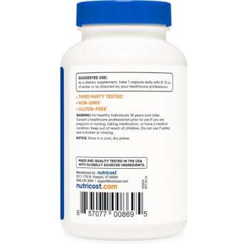 Nutricost Vitamin K2 (MK4) 240 Capsules (100mcg) - Gluten Free and Non-GMO