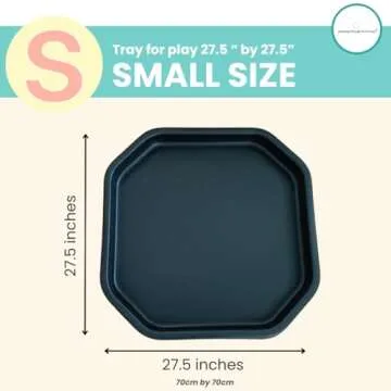 Small Tuff Tray and Stand | Sensory Table | Sand and Water | Indoors and Outdoors | Classroom Furniture | Sandbox | Kids Activity Play Tray | Includes 2