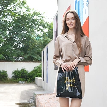 MUKOSEL 100Pcs Premium Gift Bags, Durable Plastic Bags