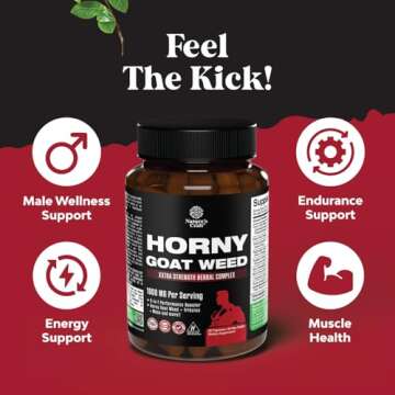 Horny Goat Weed Supplement for Men - Boost Stamina & Energy