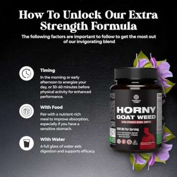 Horny Goat Weed Supplement for Men - Boost Stamina & Energy