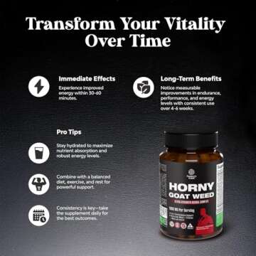 Horny Goat Weed Supplement for Men - Boost Stamina & Energy