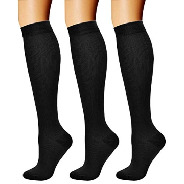 CHARMKING Compression Socks - 3 Pairs for Circulation
