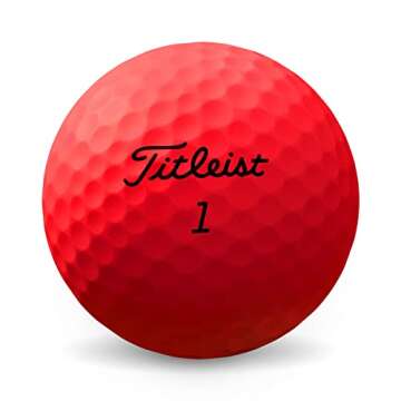 Titleist TruFeel Golf Balls, Matte Red (One Dozen)