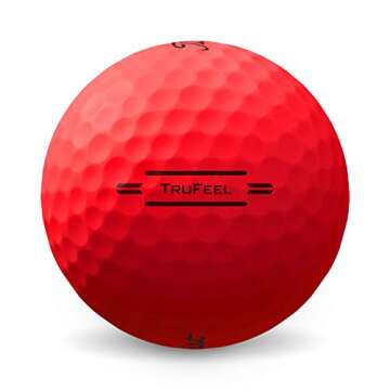 Titleist TruFeel Golf Balls, Matte Red (One Dozen)