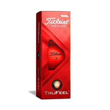 Titleist TruFeel Golf Balls, Matte Red (One Dozen)