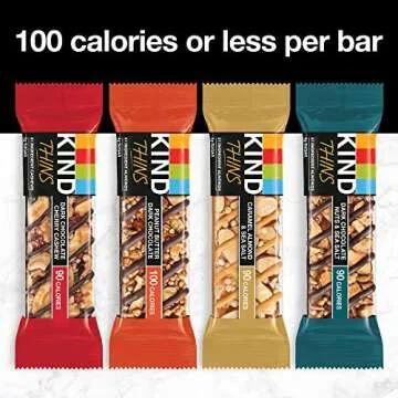 KIND Thins Variety Pack, Dark Chocolate Nuts & Sea Salt, Caramel Almond & Sea Salt, Healthy Snacks, Low Calorie, 20 Count