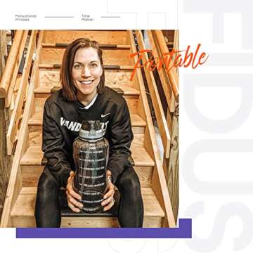 Fidus Large 1 Gallon/128oz Motivational Water Bottle with Time Marker & Straw,Leakproof Tritan BPA Free Water Jug,Ensure You Drink Enough Water Daily for Fitness-White/Gray Gradient