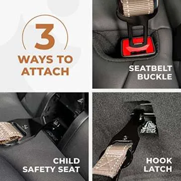 Adjustable Wuglo Dog Seat Belt for Safe Car Travel