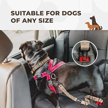 Adjustable Wuglo Dog Seat Belt for Safe Car Travel