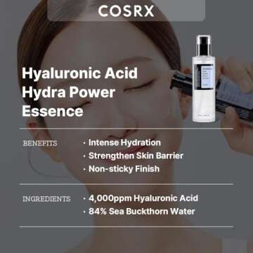 COSRX Hyaluronic Acid Toner, 3.38 fl.oz / 100ml, For Dry Skin, Lightweight Daily Essence, Day and Ni...