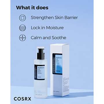 COSRX Hyaluronic Acid Toner, 3.38 fl.oz / 100ml, For Dry Skin, Lightweight Daily Essence, Day and Night, Korean Skin Care, Animal Testing Free, Paraben Free