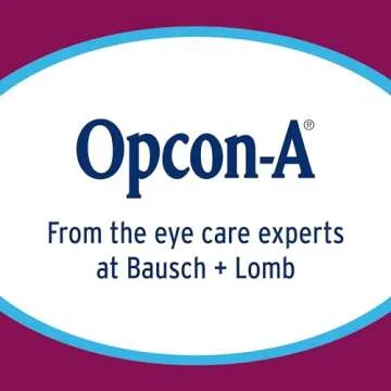 Opcon-A Allergy Eye Drops by Bausch + Lomb, for Itch and Redness Relief, Red and Itchy Eyes Antihist...