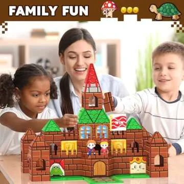 Magnetic Tiles Kids Games Toys Castle Adventure Magnetic Building Blocks Doll House Toys Construction Magnet Pretend Play Set for Boys & Girls 3-12 Year Old Christmas Birthday Gifts for Boys