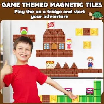 Magnetic Tiles Kids Games Toys Castle Adventure Magnetic Building Blocks Doll House Toys Construction Magnet Pretend Play Set for Boys & Girls 3-12 Year Old Christmas Birthday Gifts for Boys