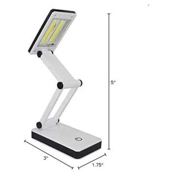 TOMOL Super Bright COB LED Portable Desk Lamp - Foldable & USB Powered