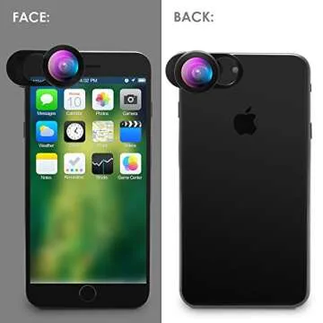 NELOMO Universal Professional HD Camera Lens Kit for iPhone XR XS X/8/7Plus/7/6sPlus/6s, Samsung S8+/S8 and other Cellphones (230¡ã Fisheye Lens, 0.65X Super Wide Angle Lens, 15X Super Macro Lens)